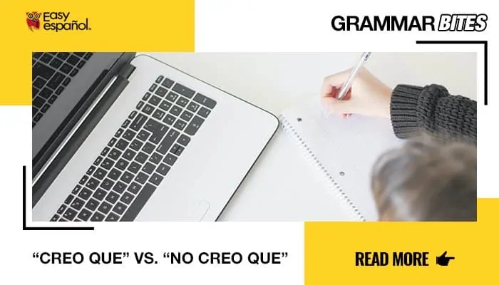 "Creo que" VS. "No creo que" - Easy Español