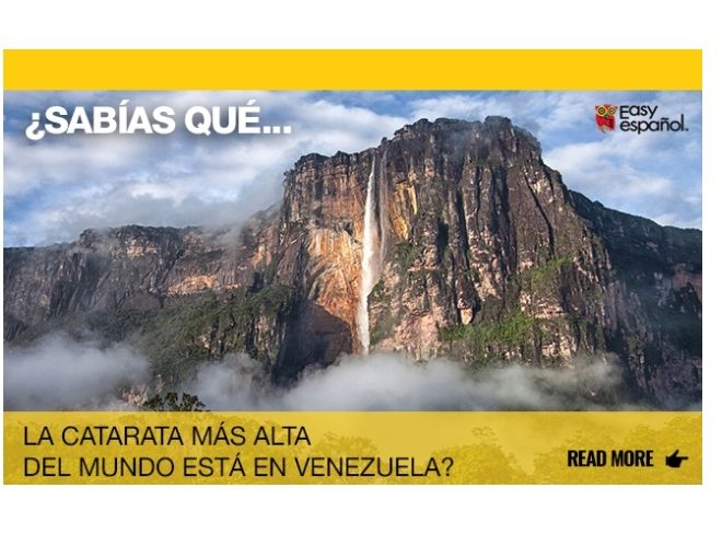 ¿Sabías que la catarata del mundo está en Venezuela? - Easy Español