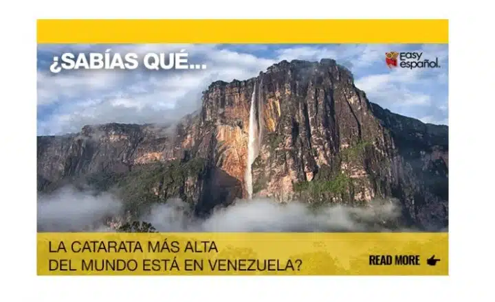 ¿Sabías que la catarata del mundo está en Venezuela? - Easy Español