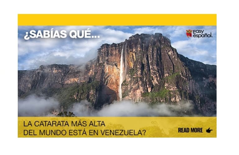 ¿Sabías que la catarata del mundo está en Venezuela? - Easy Español