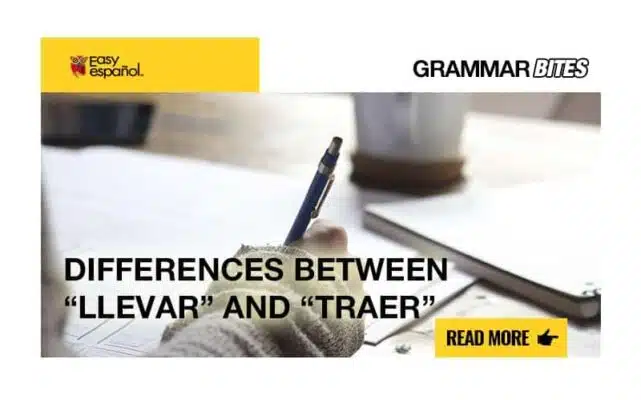 Differences between "llevar"and "traer" - Easy Español