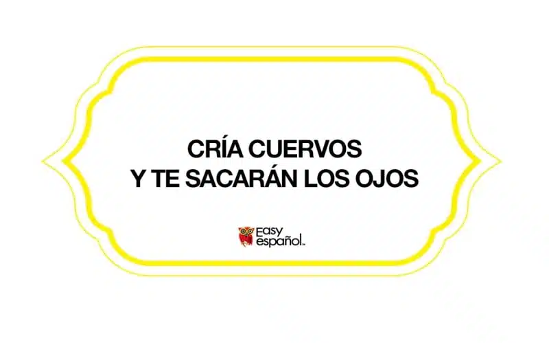 Saying of the Day: Cría cuervos y te sacarán los ojos - Easy Español