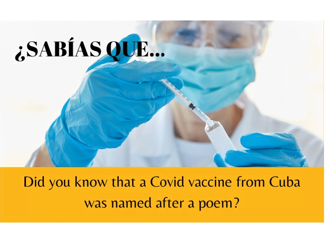 ¿Sabías que una de las vacunas cubanas contra el COVID tiene el nombre de un poema? - Easy Español