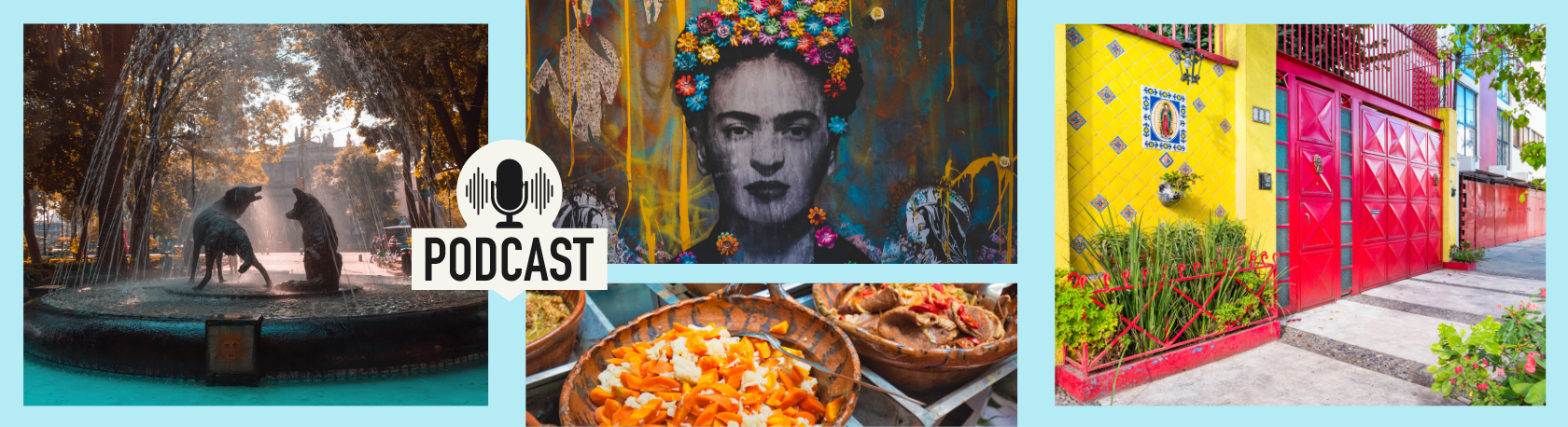 Discover the magical Mexican neighborhood of Coyoacán while improving your Spanish listening skills