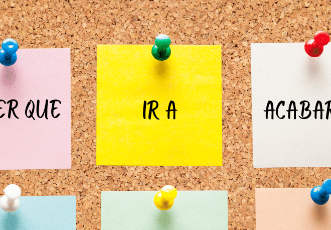 Brush up your knowledge of Spanish VERB PHRASES like TENER QUE, IR, or ACABAR DE - Spanish Grammar - Learn Spanish - Speak Spanish - Practice Spanish - Study Spanish - Easy Español