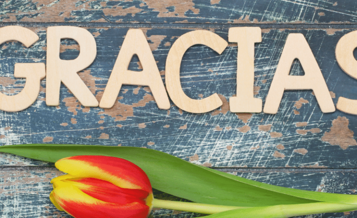 Spanish Word of the Day: Gracias - Palabra del Día - Learn Spanish - Spanish Vocabulary - Speak Spanish - Study Spanish - Easy Español