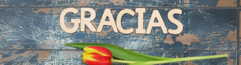 Spanish Word of the Day: Gracias - Palabra del Día - Learn Spanish - Spanish Vocabulary - Speak Spanish - Study Spanish - Easy Español