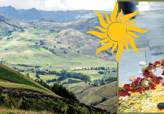 Listen to our Spanish Podcast and learn about the ancient New Year ritual of MUSHUK NINA celebrated in Ecuadorean Andes during the Spring Equinox - Spanish on the Go - Spanish listening - Learn Spanish - Practice Spanish - Study Spanish - Spanish audio - Easy Español