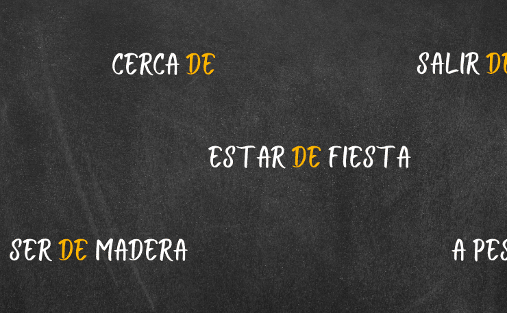 Review the uses of the PREPOSICIÓN DE with this practical Spanish Grammar guide - Learn Spanish - Spanish prepositions - Practice Spanish - Speak Spanish - Easy Español
