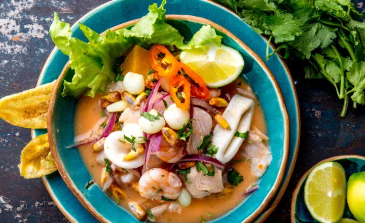 Listen to our Spanish Podcast to learn about the ancestral origins of EL CEVICHE - Spanish on the Go - Speak Spanish - Learn Spanish - Practice Spanish - Study Spanish - Easy Español