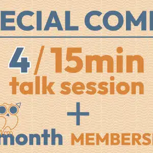 Special Combo: 15-Minute TALKs + 3-Month Premium Membership